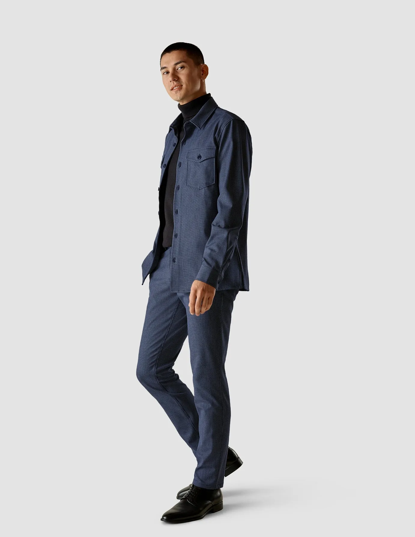 Overshirt Plaid Navy sold by Shaping New Tomorrow product image thumbnail 2