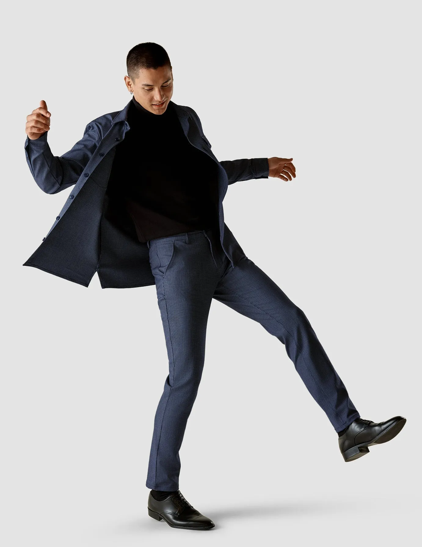 Overshirt Plaid Navy sold by Shaping New Tomorrow product image thumbnail 4