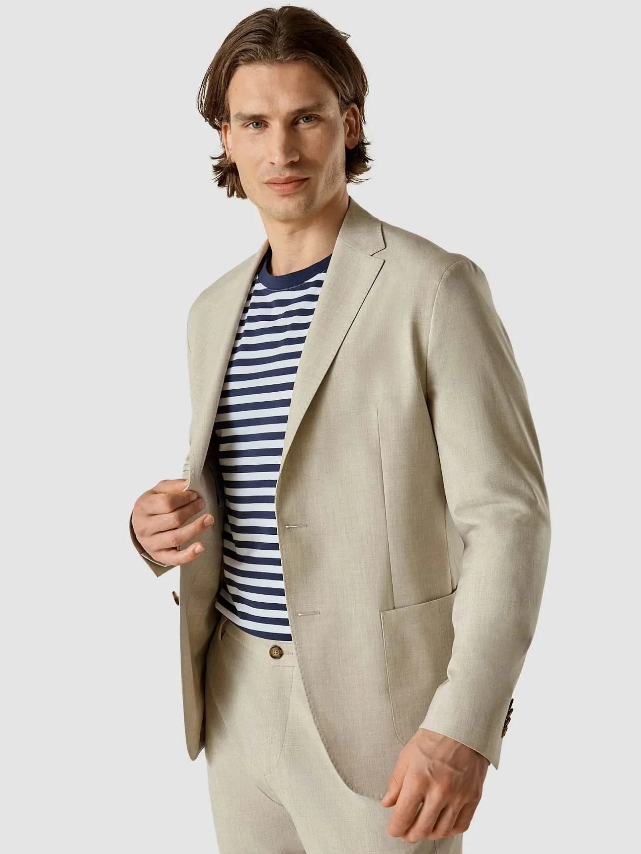 Tech Linen Blazer Sandshell sold by Shaping New Tomorrow