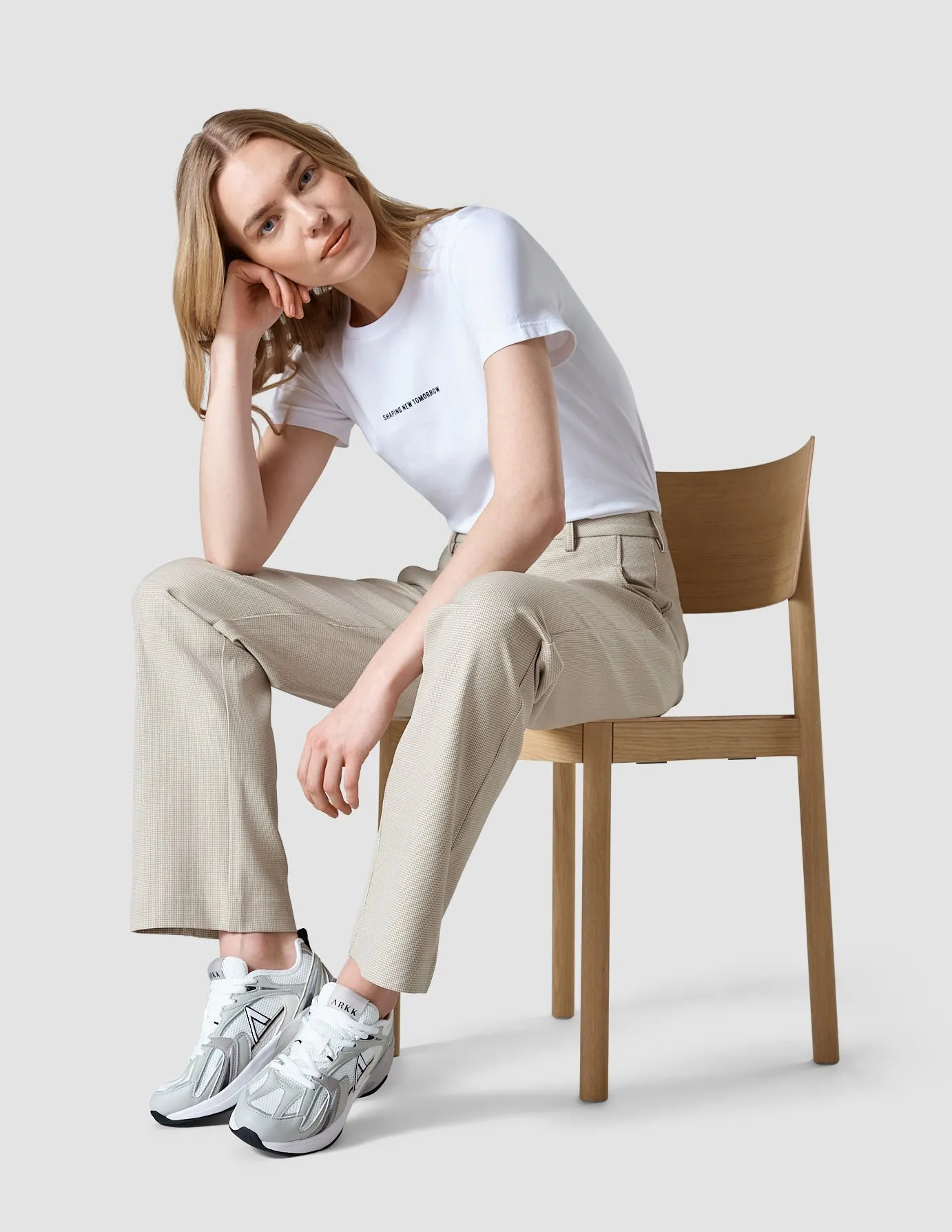 Essential Pants Straight Petite Check sold by Shaping New Tomorrow product image thumbnail 5