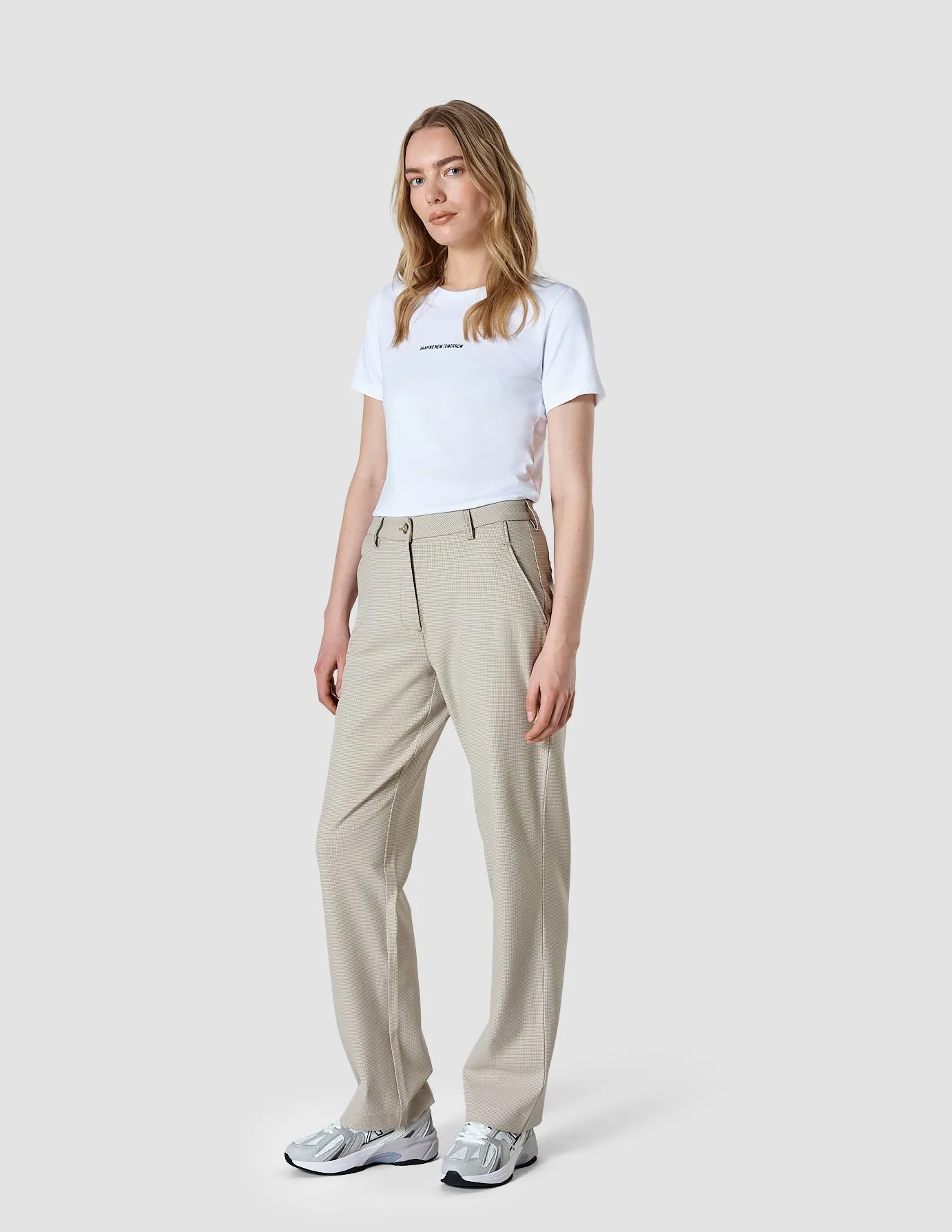 Essential Pants Straight Petite Check sold by Shaping New Tomorrow product image thumbnail 2