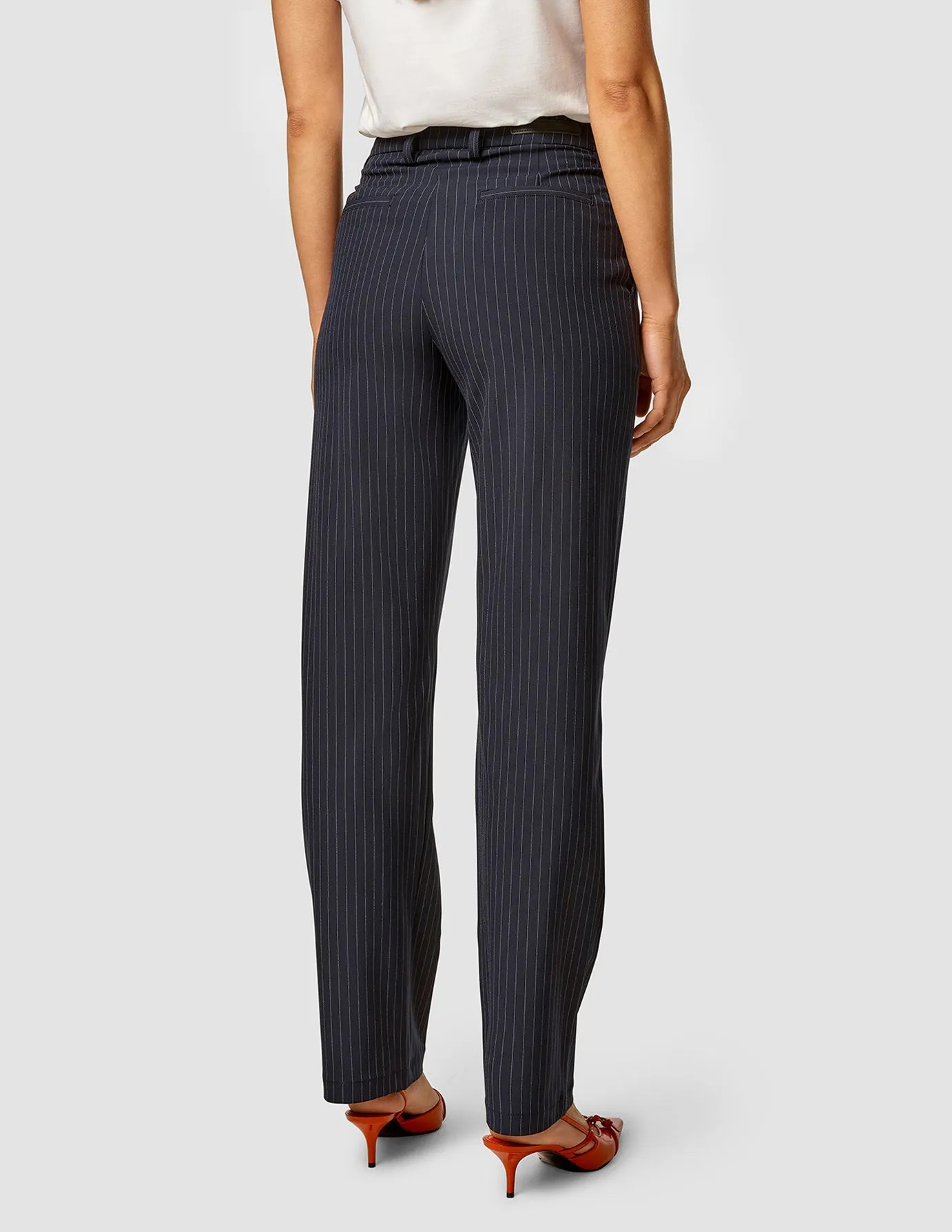 Essential Pants Straight Navy Pinstripe sold by Shaping New Tomorrow product image thumbnail 5