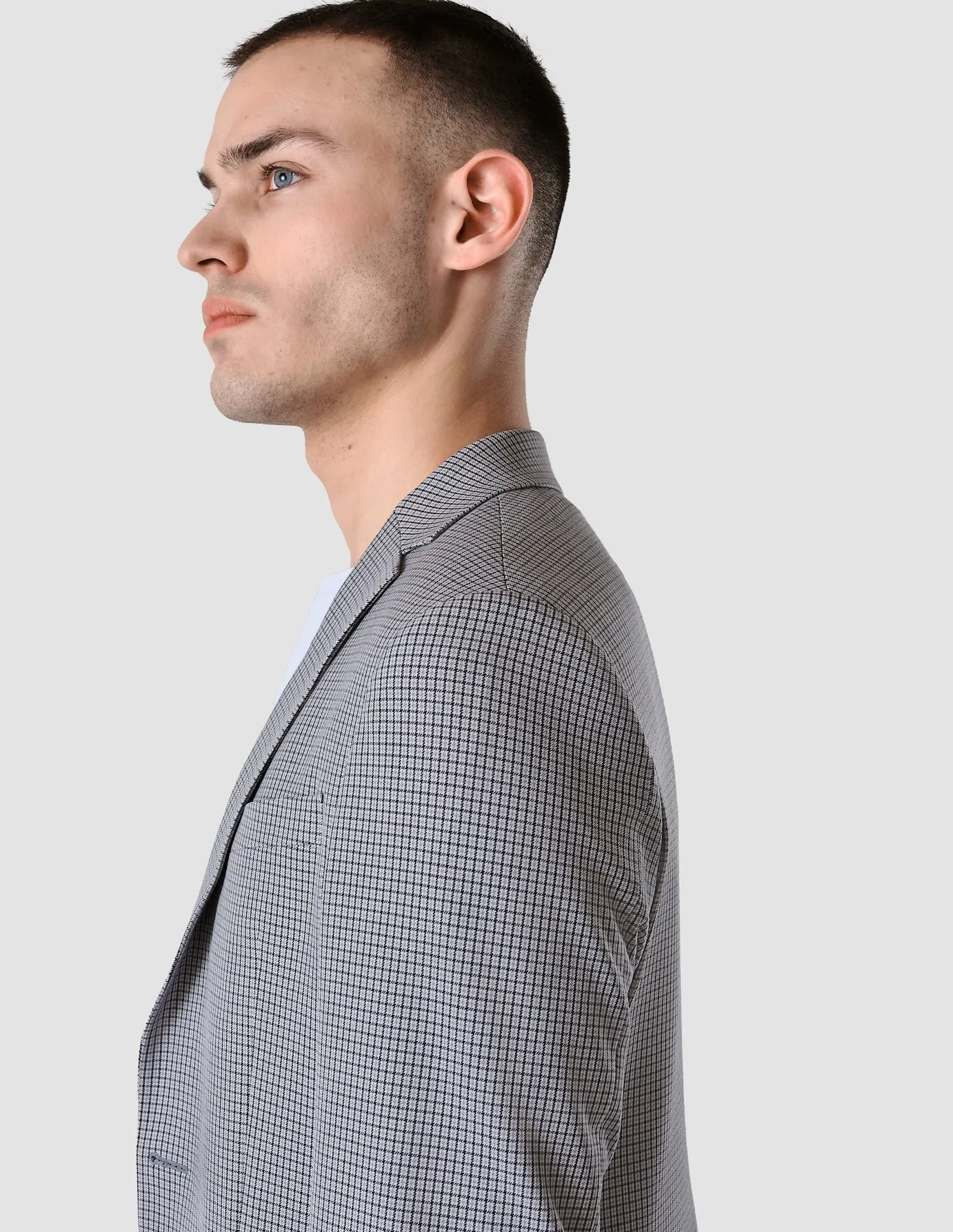 Essential Blazer Regular Duo Check Blue sold by Shaping New Tomorrow product image thumbnail 5