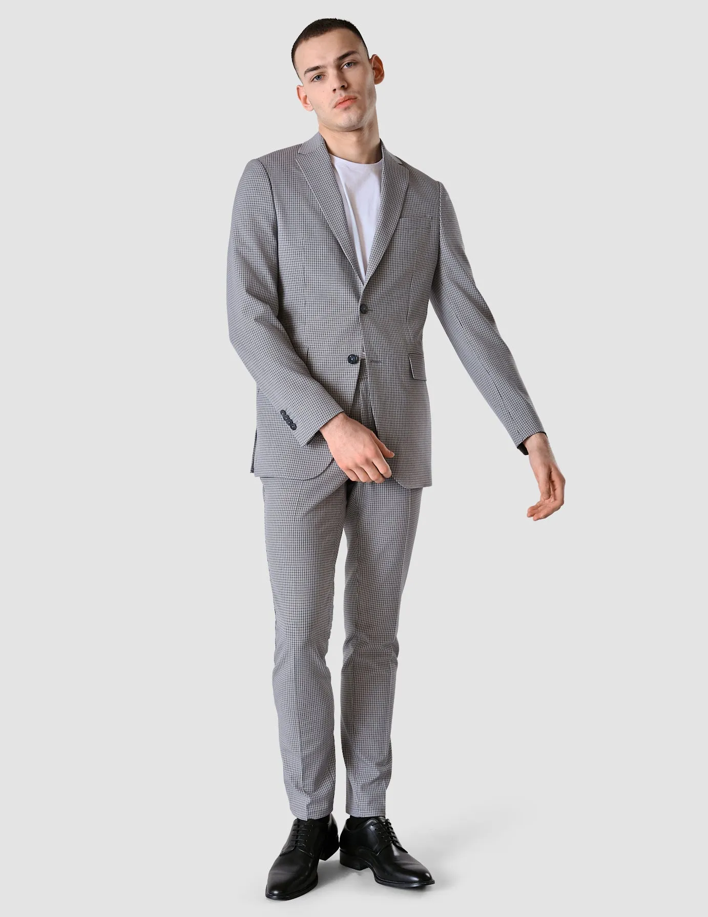 Essential Blazer Regular Duo Check Blue sold by Shaping New Tomorrow product image thumbnail 2