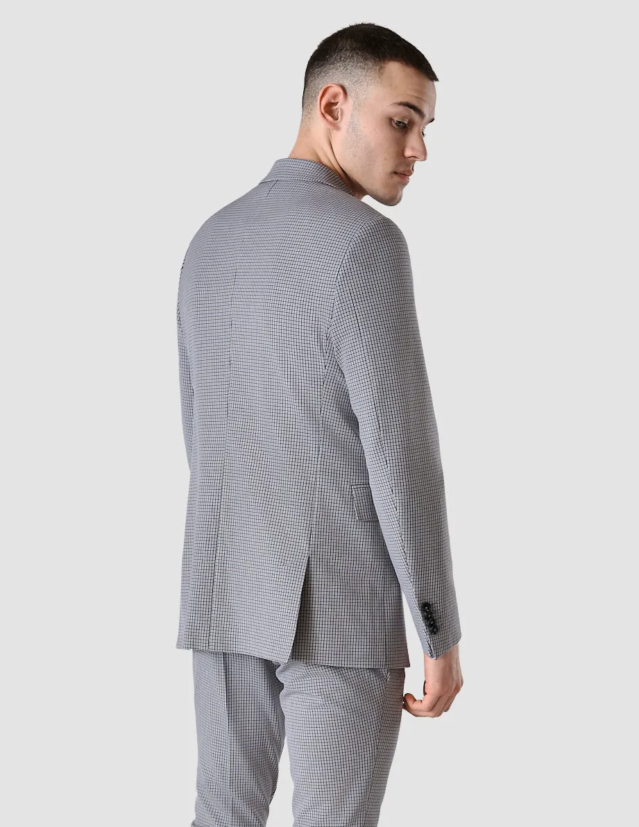 Essential Blazer Regular Duo Check Blue sold by Shaping New Tomorrow product image thumbnail 4