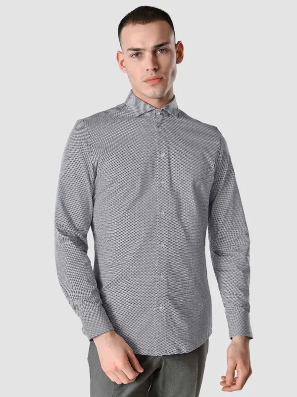 Classic Shirt Sphere Navy Slim sold by Shaping New Tomorrow