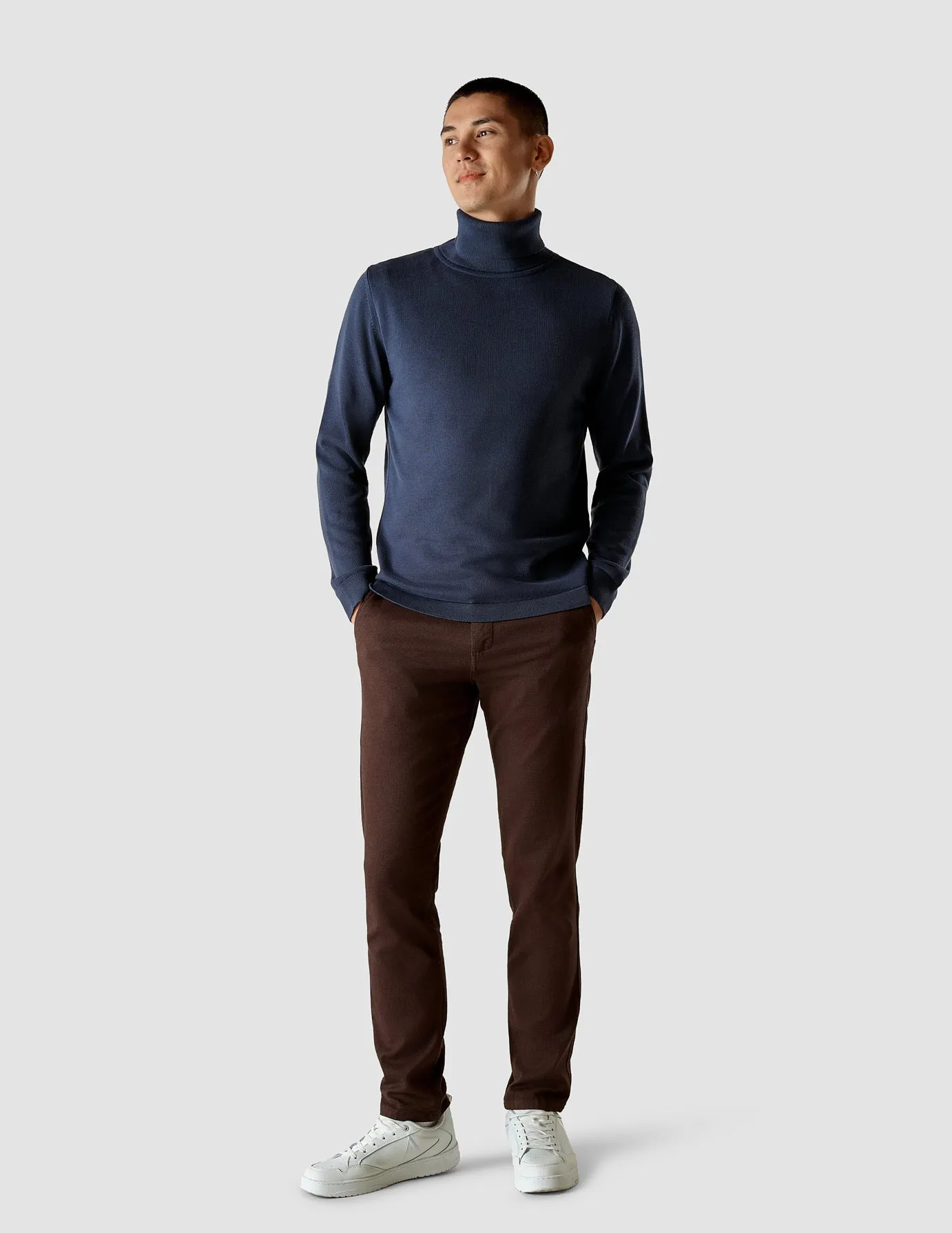 Fine Knit Turtleneck Navy sold by Shaping New Tomorrow product image thumbnail 2