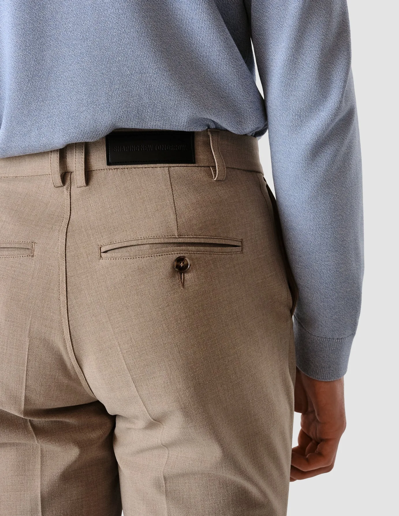 Essential Suit Pants Slim Sand Grain sold by Shaping New Tomorrow product image thumbnail 5