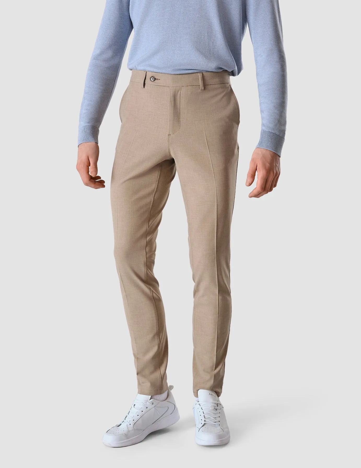 Essential Suit Pants Slim Sand Grain sold by Shaping New Tomorrow