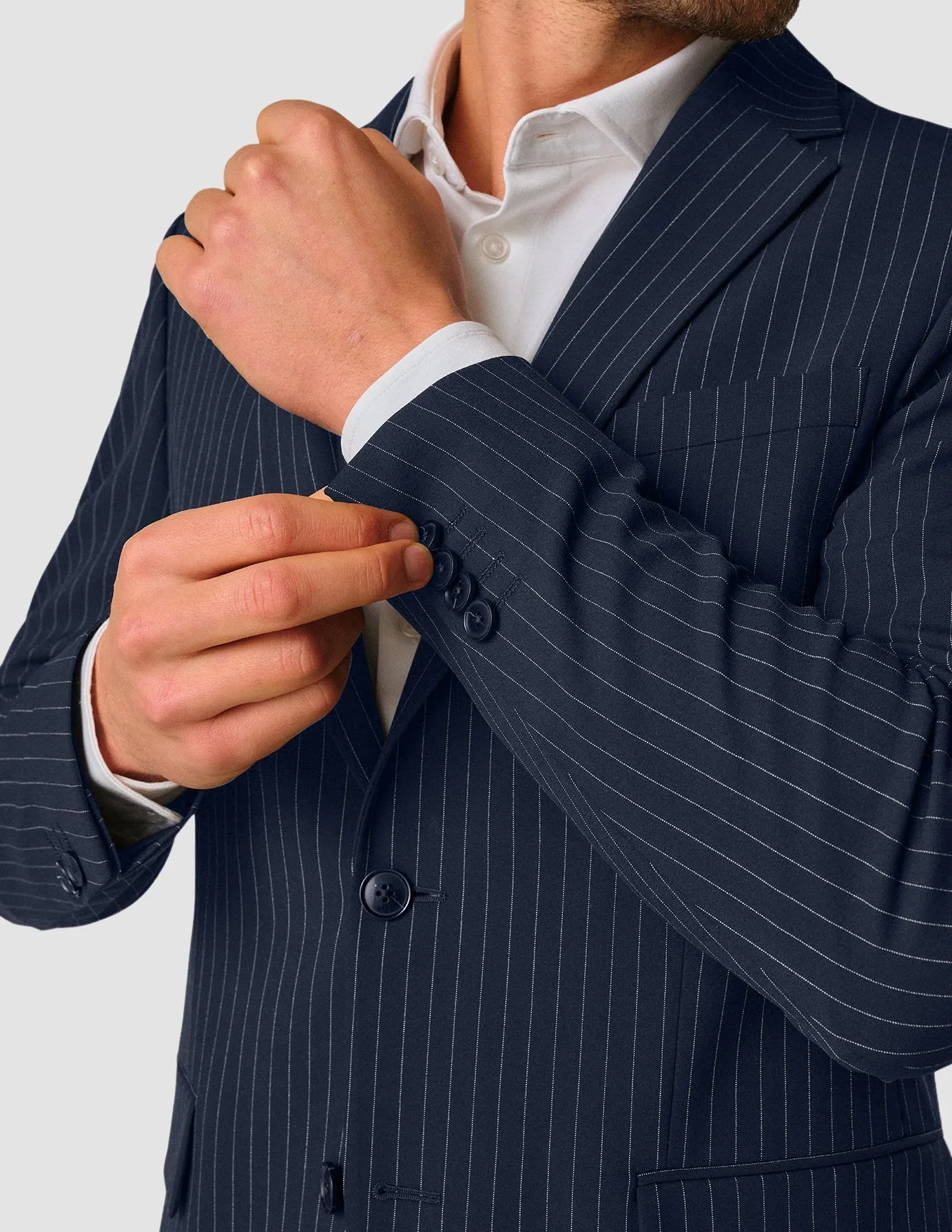 Essential Blazer Regular Navy Pinstripe sold by Shaping New Tomorrow product image thumbnail 5