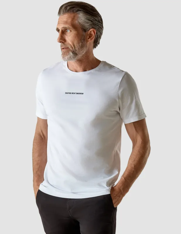Supima Autograph T-shirt White sold by Shaping New Tomorrow