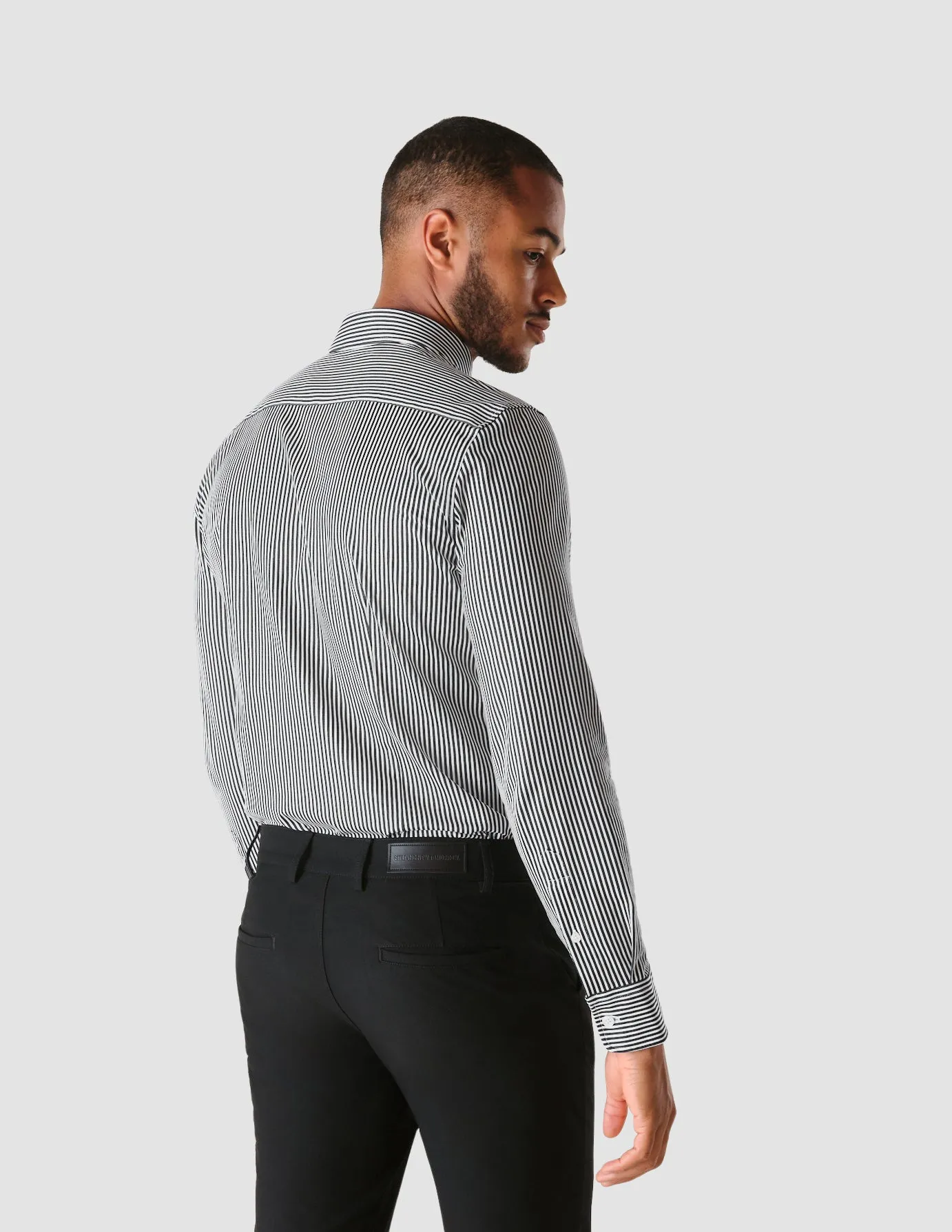 Classic Shirt Navy Stripes Slim sold by Shaping New Tomorrow product image thumbnail 4