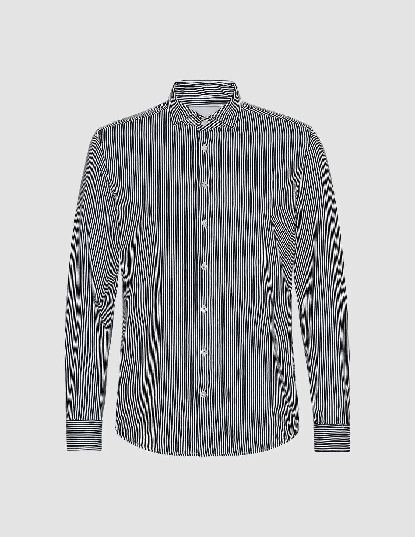 Classic Shirt Navy Stripes Slim sold by Shaping New Tomorrow product image thumbnail 3