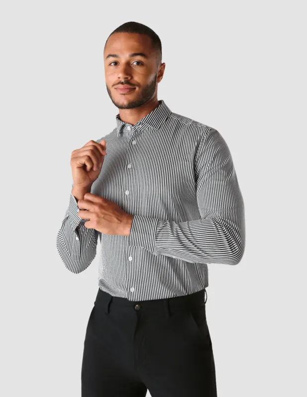 Classic Shirt Navy Stripes Slim sold by Shaping New Tomorrow