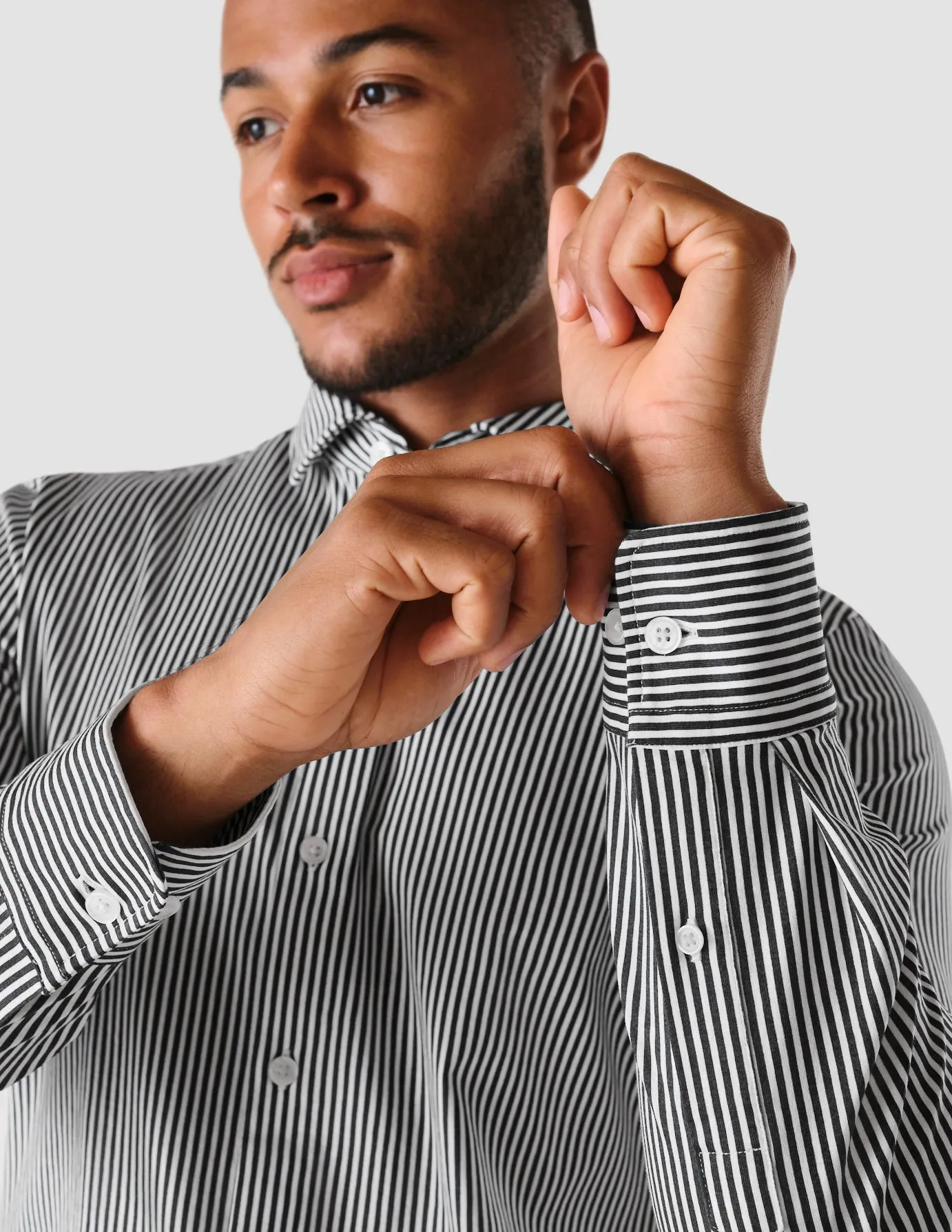 Classic Shirt Navy Stripes Slim sold by Shaping New Tomorrow product image thumbnail 5