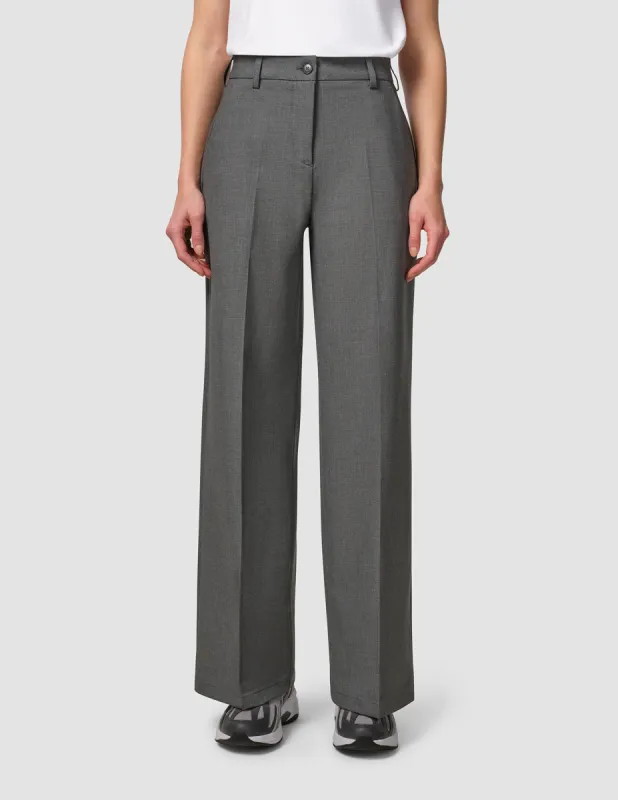 Essential Pants Wide Dark Grey Melange sold by Shaping New Tomorrow