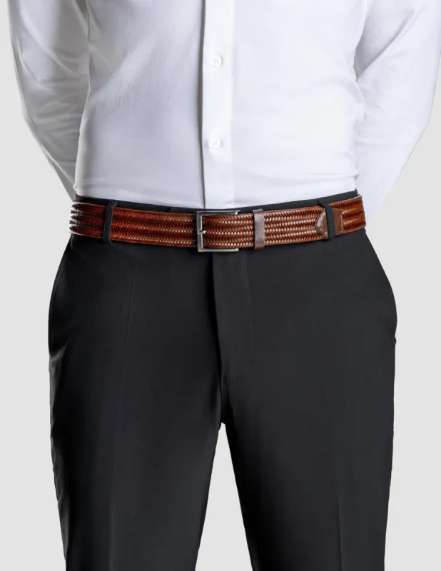 Cognac Elastic Belt sold by Shaping New Tomorrow