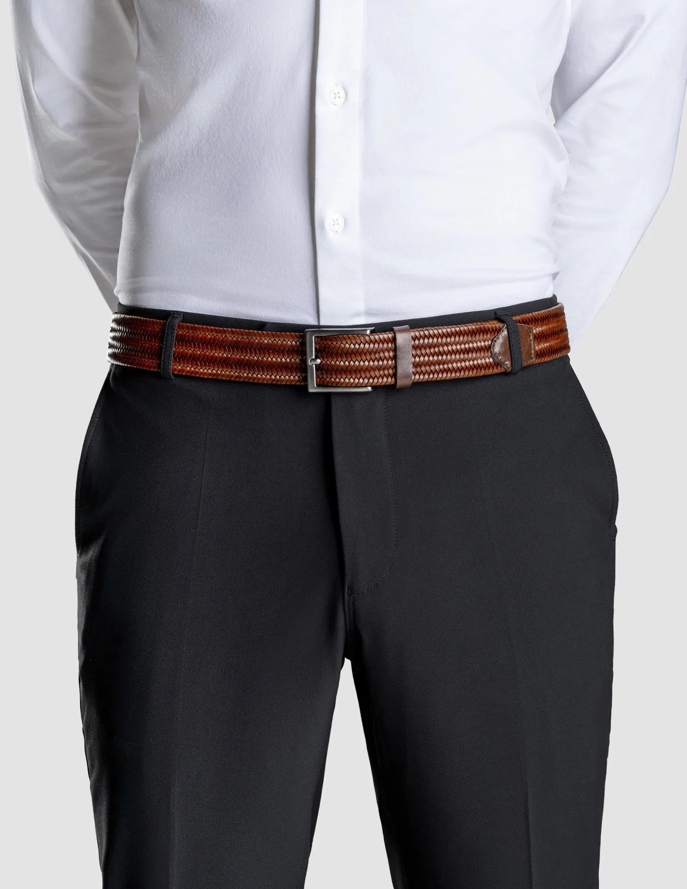 Cognac Elastic Belt sold by Shaping New Tomorrow