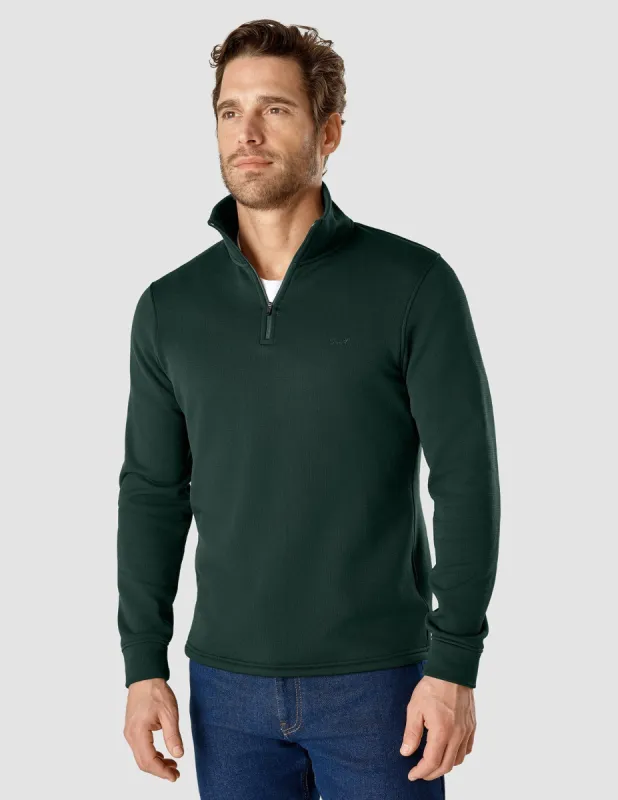 Tech Wool Half Zip Forest Green sold by Shaping New Tomorrow