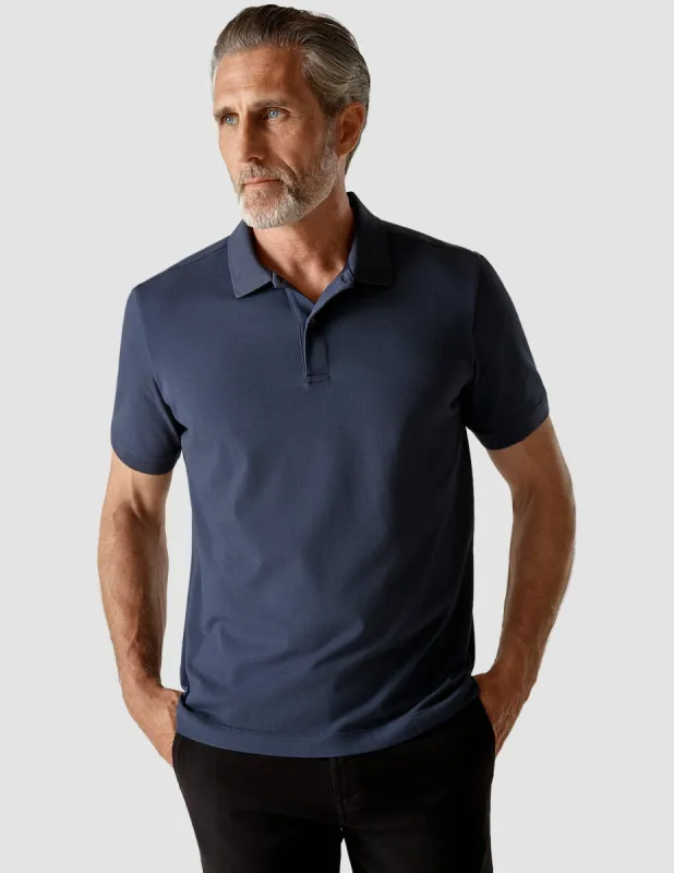 Piquet Polo Shirt Navy sold by Shaping New Tomorrow