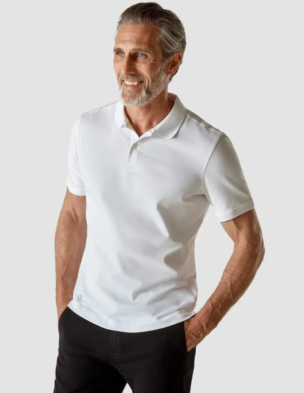 Piquet Polo Shirt White sold by Shaping New Tomorrow