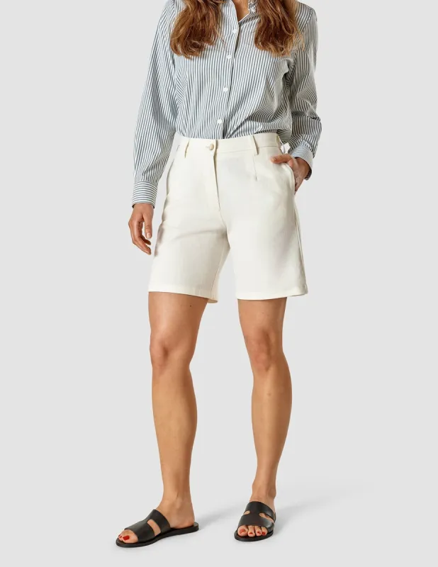 Linen Shorts Off White sold by Shaping New Tomorrow