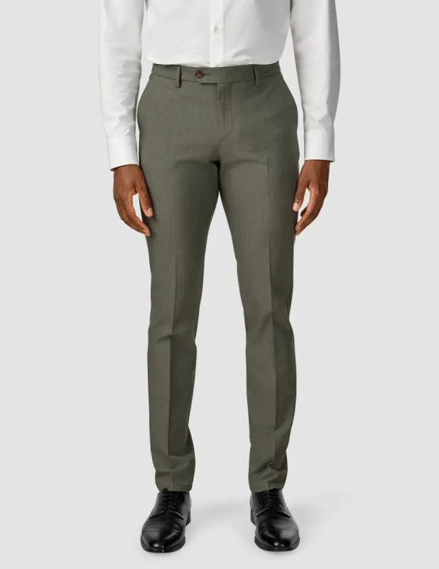 Essential Suit Pants Slim Green Melange sold by Shaping New Tomorrow