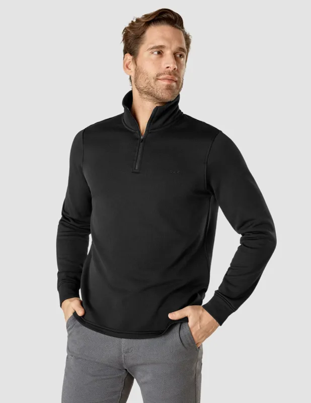 Tech Wool Half Zip Black sold by Shaping New Tomorrow