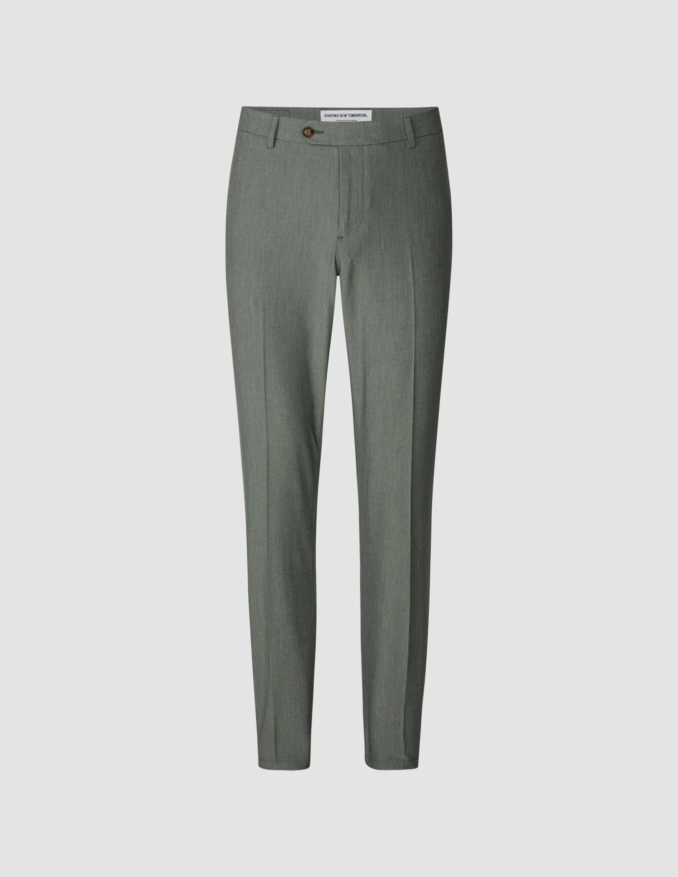 Essential Suit Pants Regular Green Melange sold by Shaping New Tomorrow product image thumbnail 3