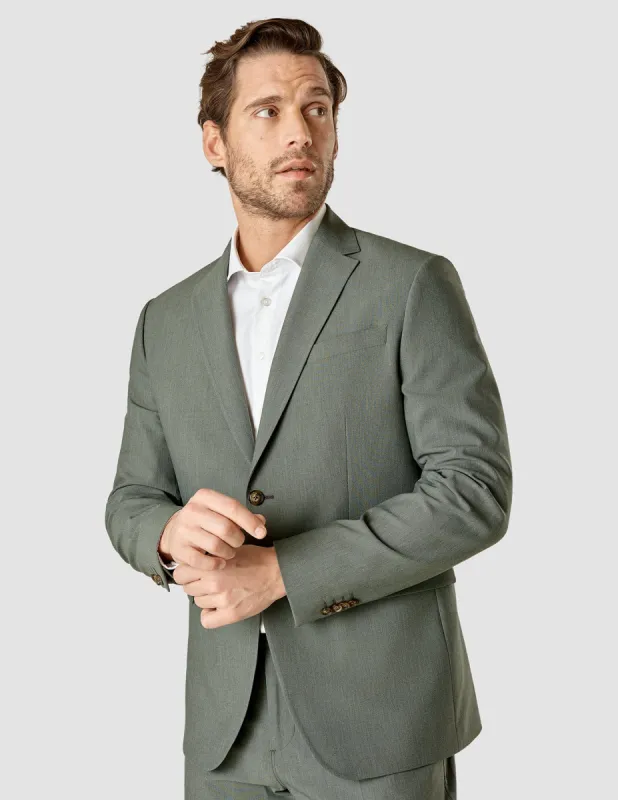Essential Blazer Regular Green Melange sold by Shaping New Tomorrow