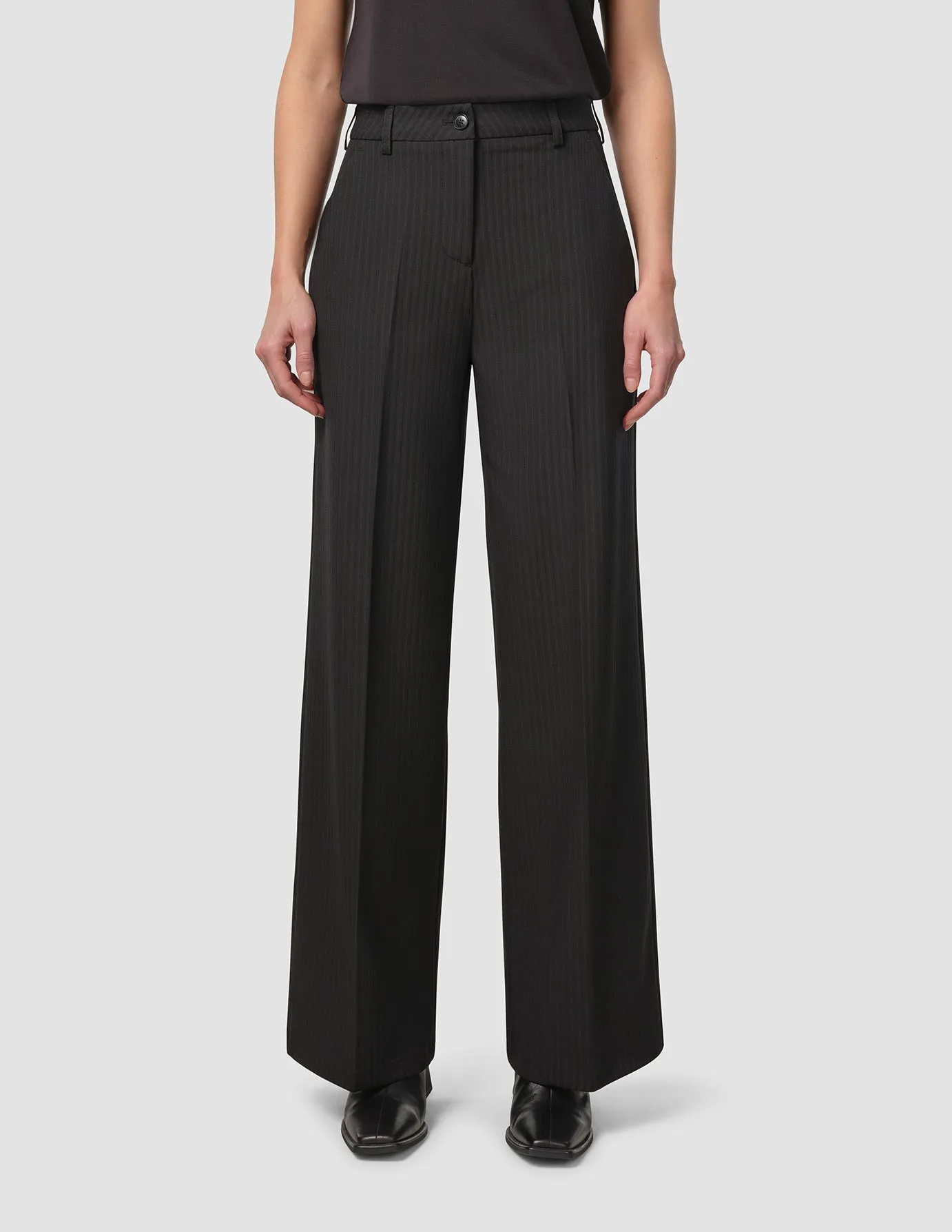 Essential Pants Wide Asphalt Pinstriped sold by Shaping New Tomorrow