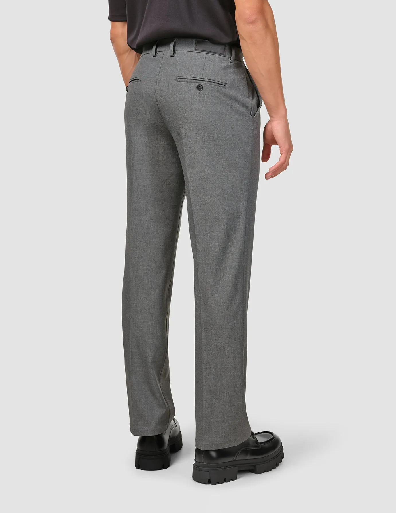 Essential Suit Pants Relaxed Fit Dark Grey Melange sold by Shaping New Tomorrow product image thumbnail 4