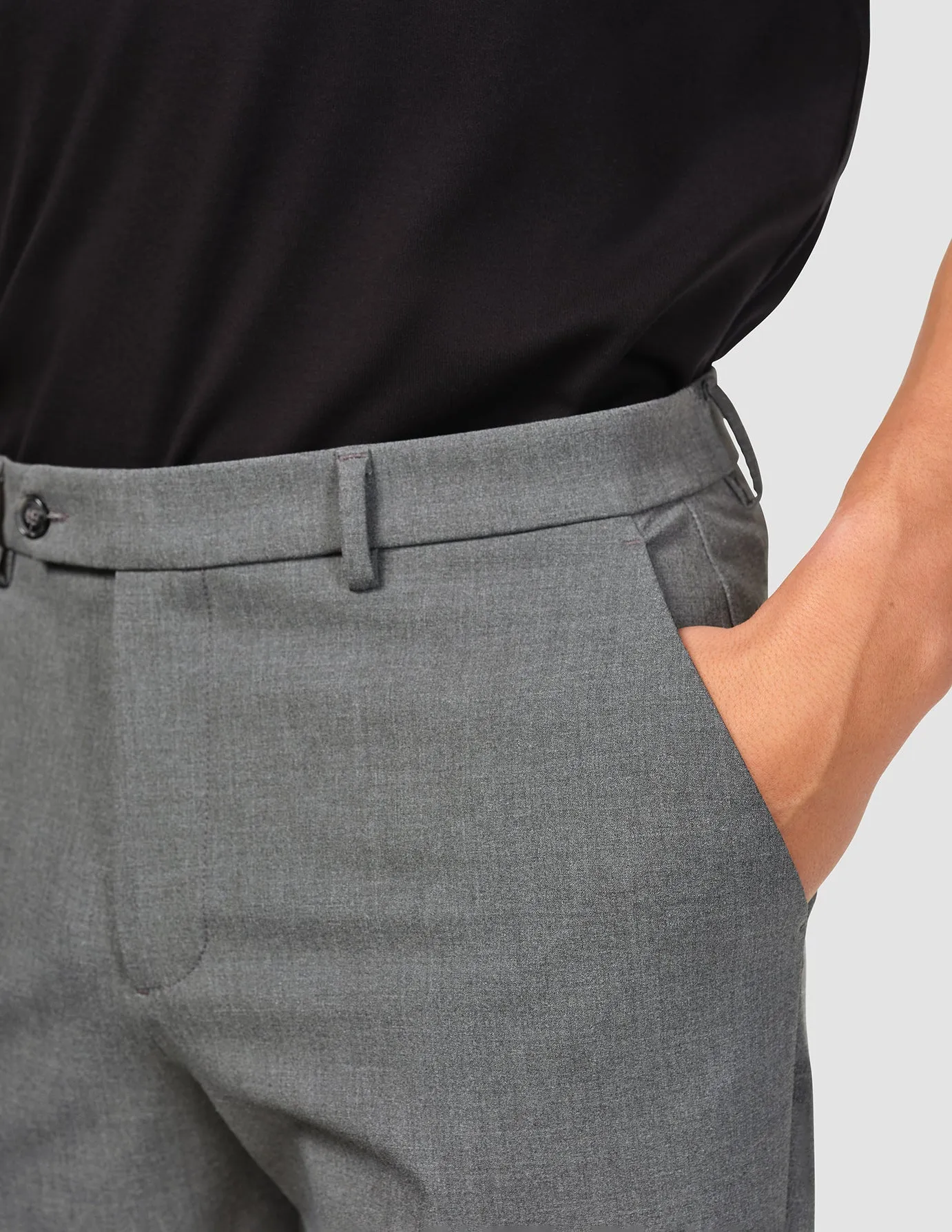 Essential Suit Pants Relaxed Fit Dark Grey Melange sold by Shaping New Tomorrow product image thumbnail 5