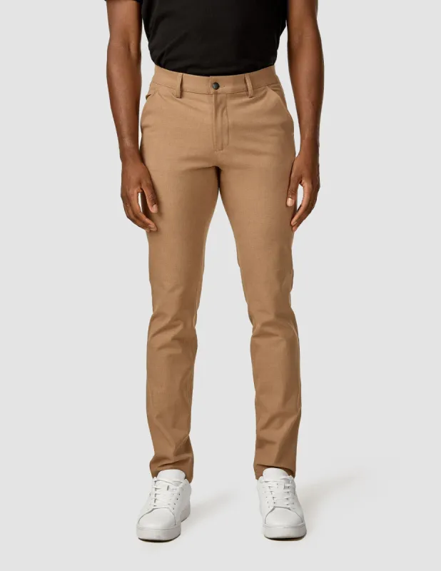 Essential Pants Slim Sand Melange sold by Shaping New Tomorrow