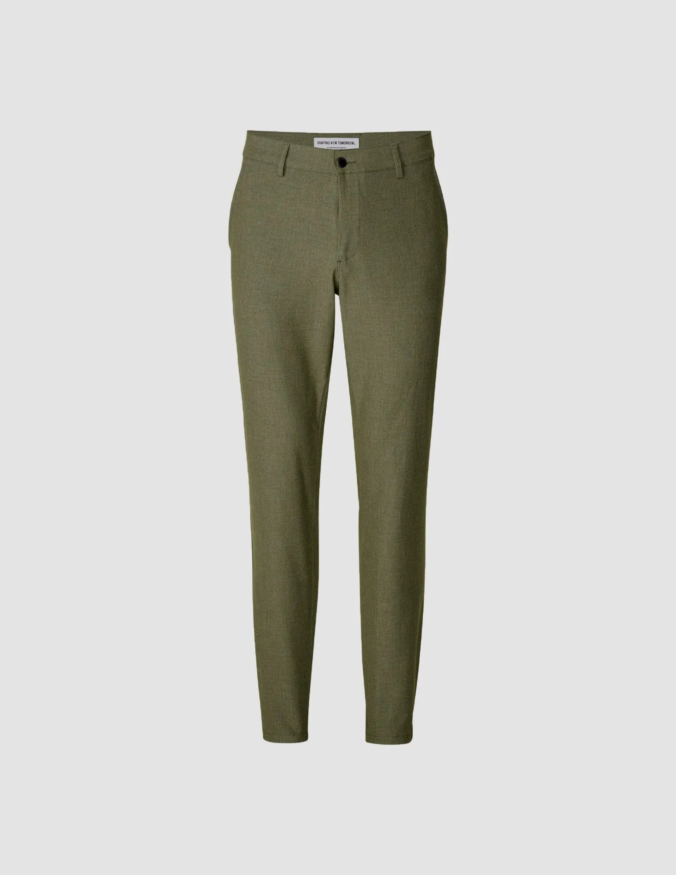 Essential Pants Regular Remote Green Melange sold by Shaping New Tomorrow product image thumbnail 3