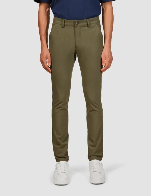 Essential Pants Slim Remote Green Melange sold by Shaping New Tomorrow