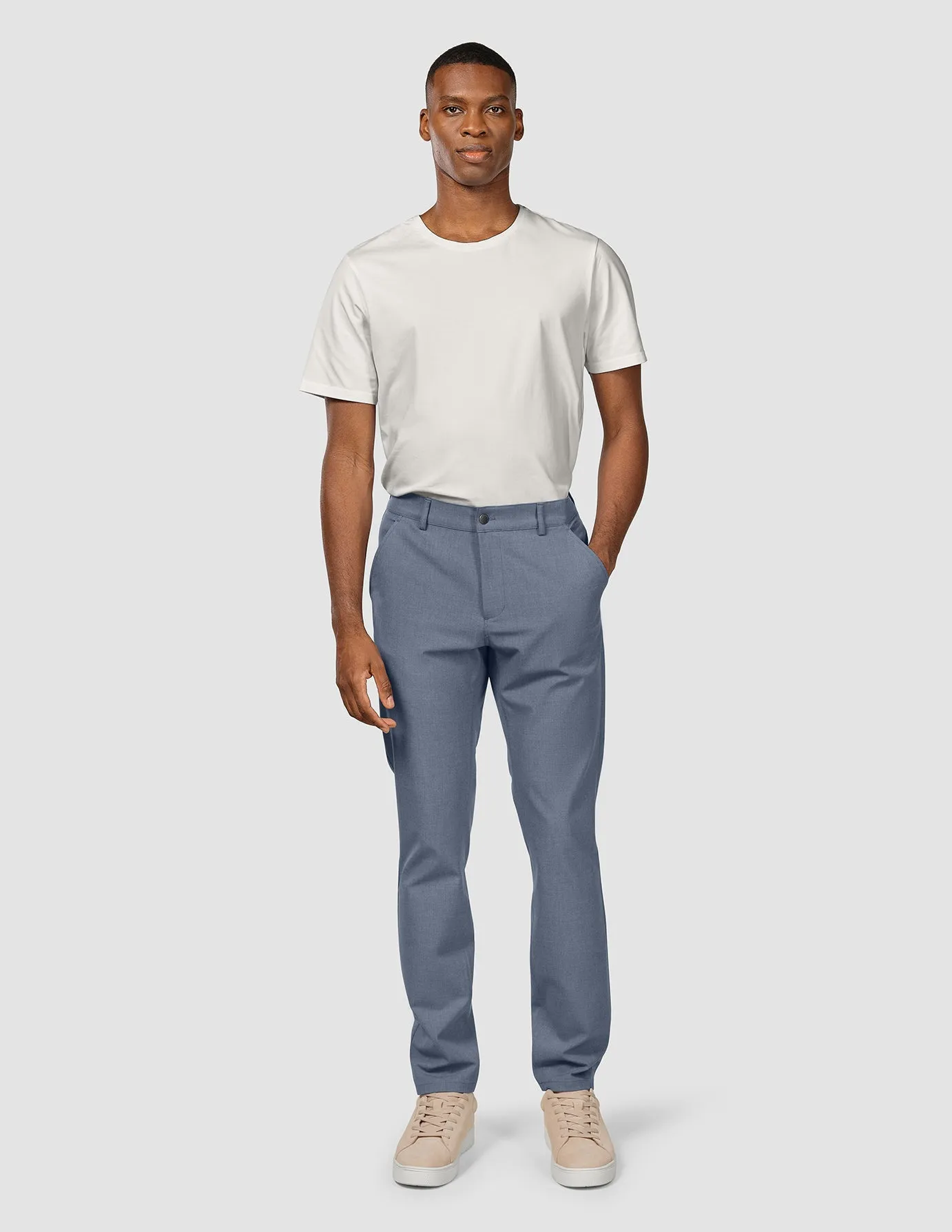 Essential Pants Slim Storm Blue Melange sold by Shaping New Tomorrow product image thumbnail 2
