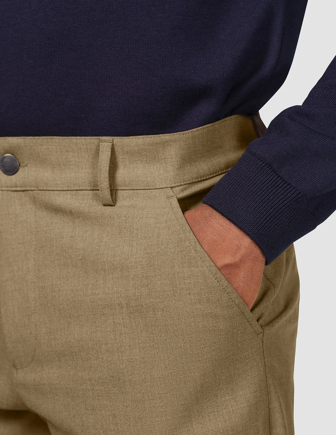 Essential Pants Regular Vintage Brown Melange sold by Shaping New Tomorrow product image thumbnail 5