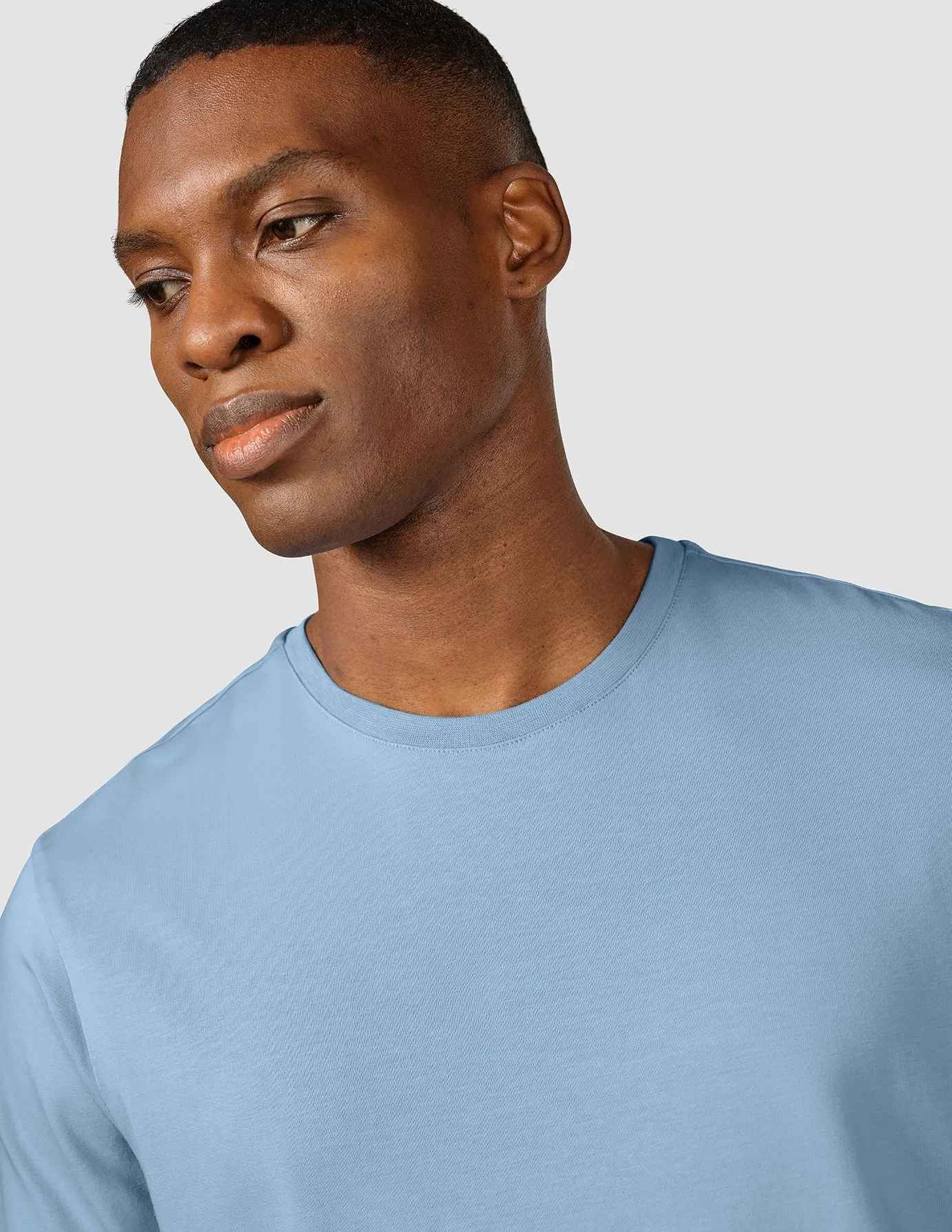 Supima T-shirt Rainy Blue sold by Shaping New Tomorrow product image thumbnail 5