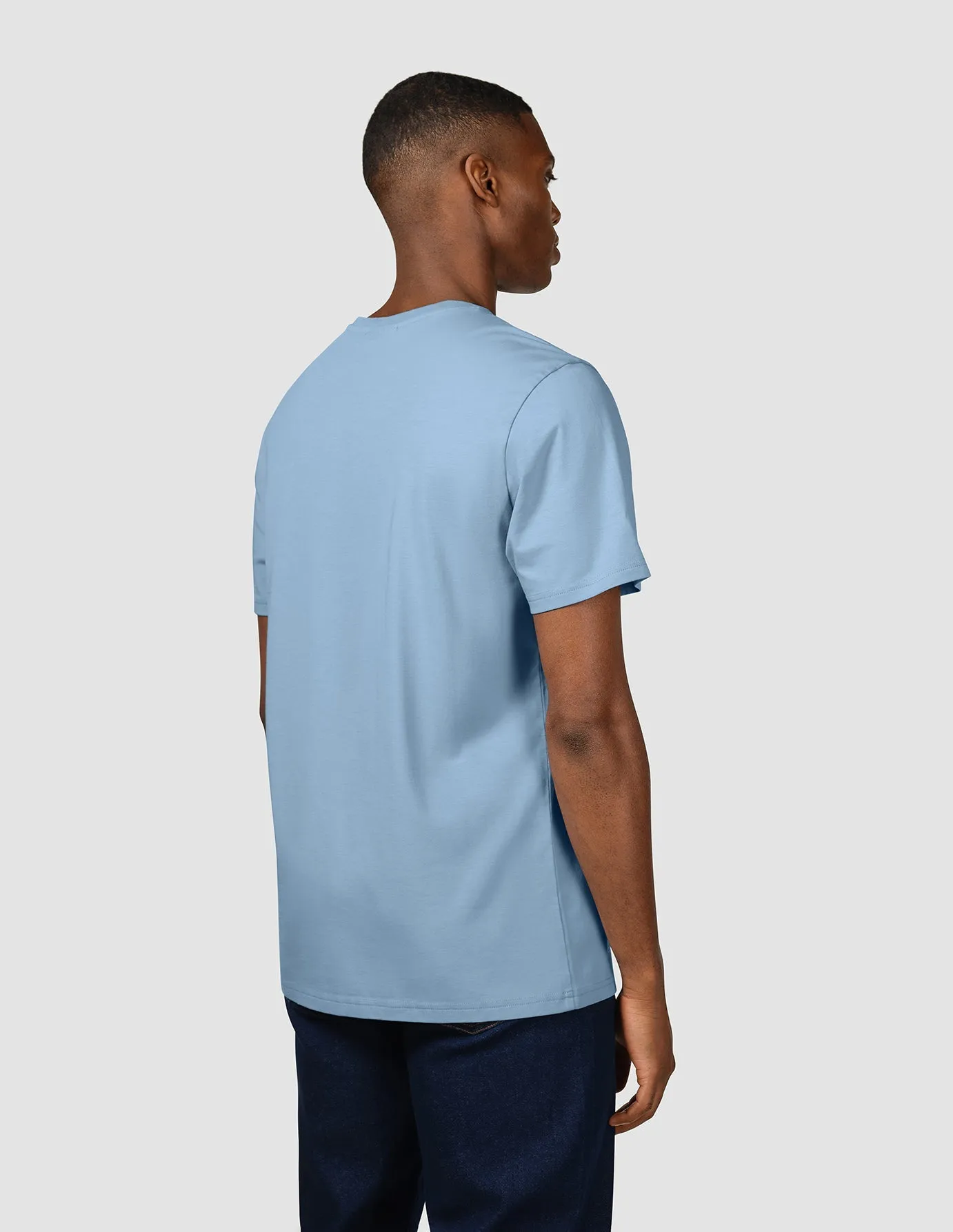 Supima T-shirt Rainy Blue sold by Shaping New Tomorrow product image thumbnail 4