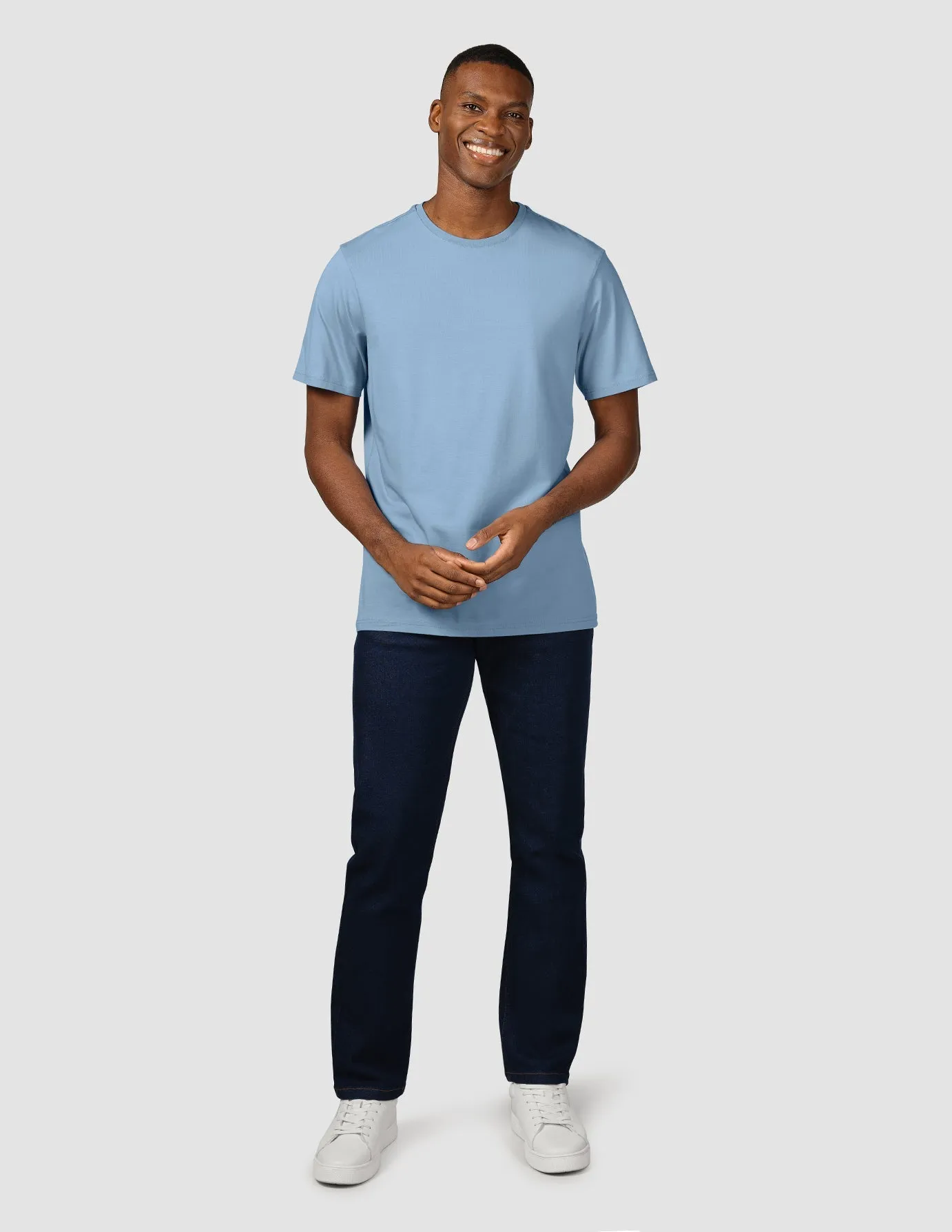 Supima T-shirt Rainy Blue sold by Shaping New Tomorrow product image thumbnail 2