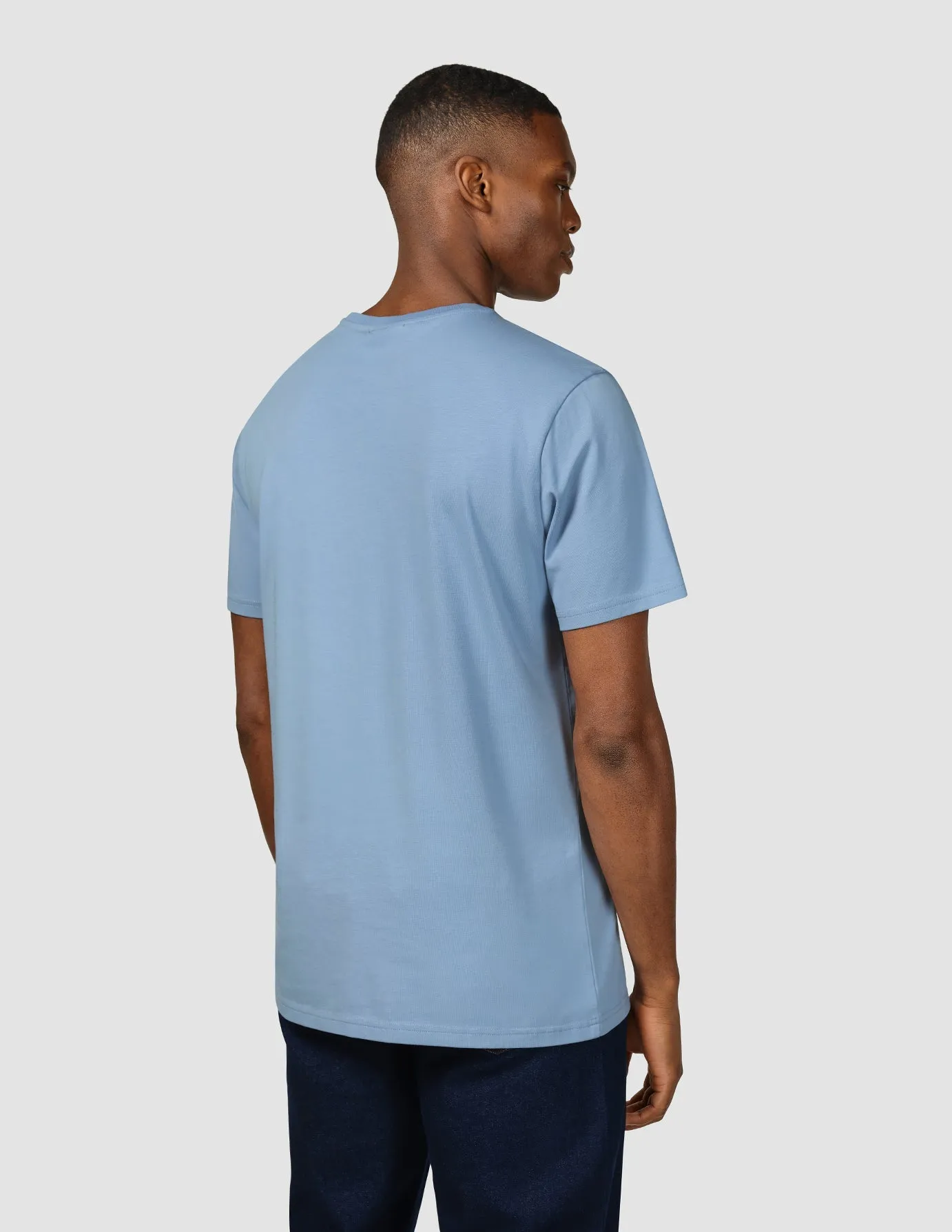 Supima Legacy T-shirt Rainy Blue sold by Shaping New Tomorrow product image thumbnail 4