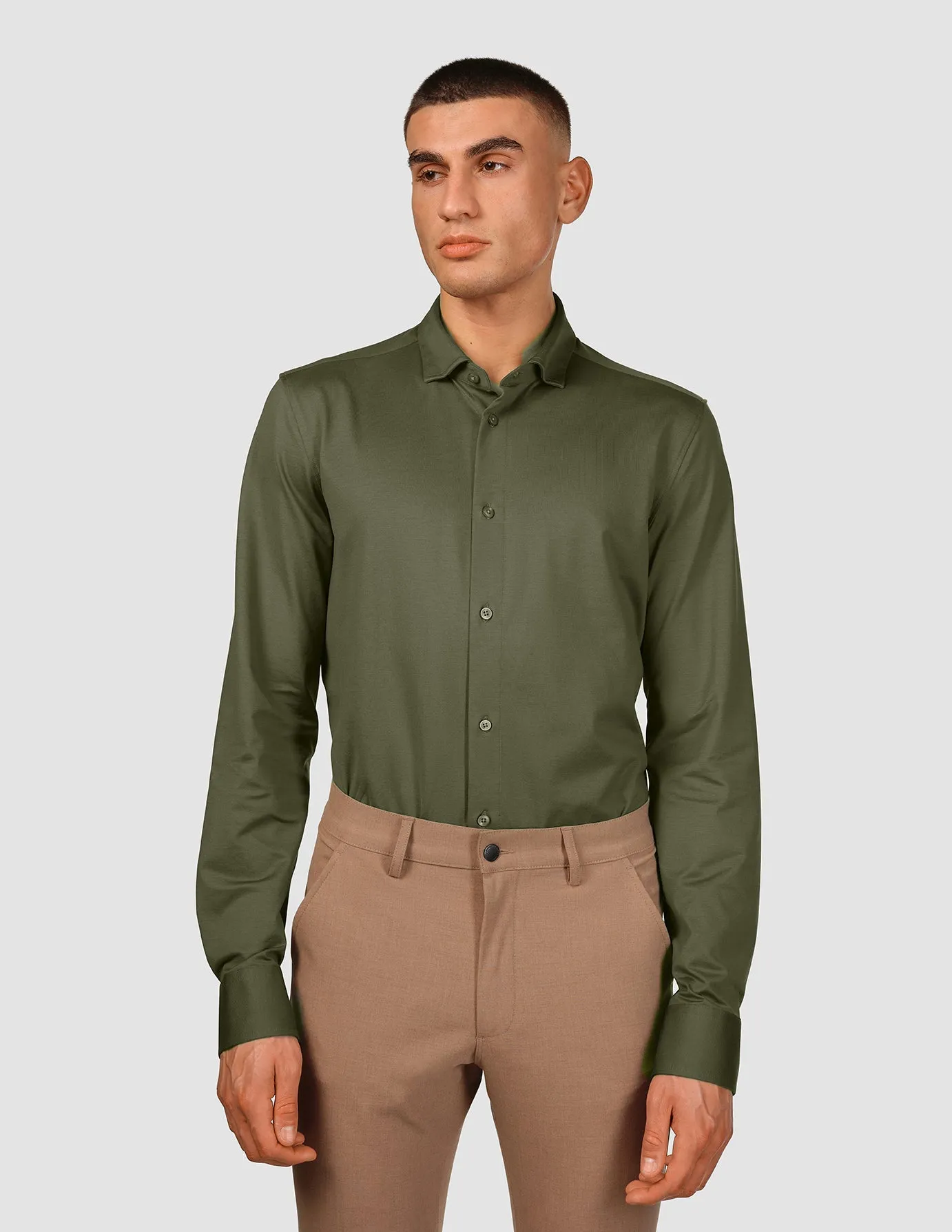 Classic Shirt Clover Green Slim sold by Shaping New Tomorrow