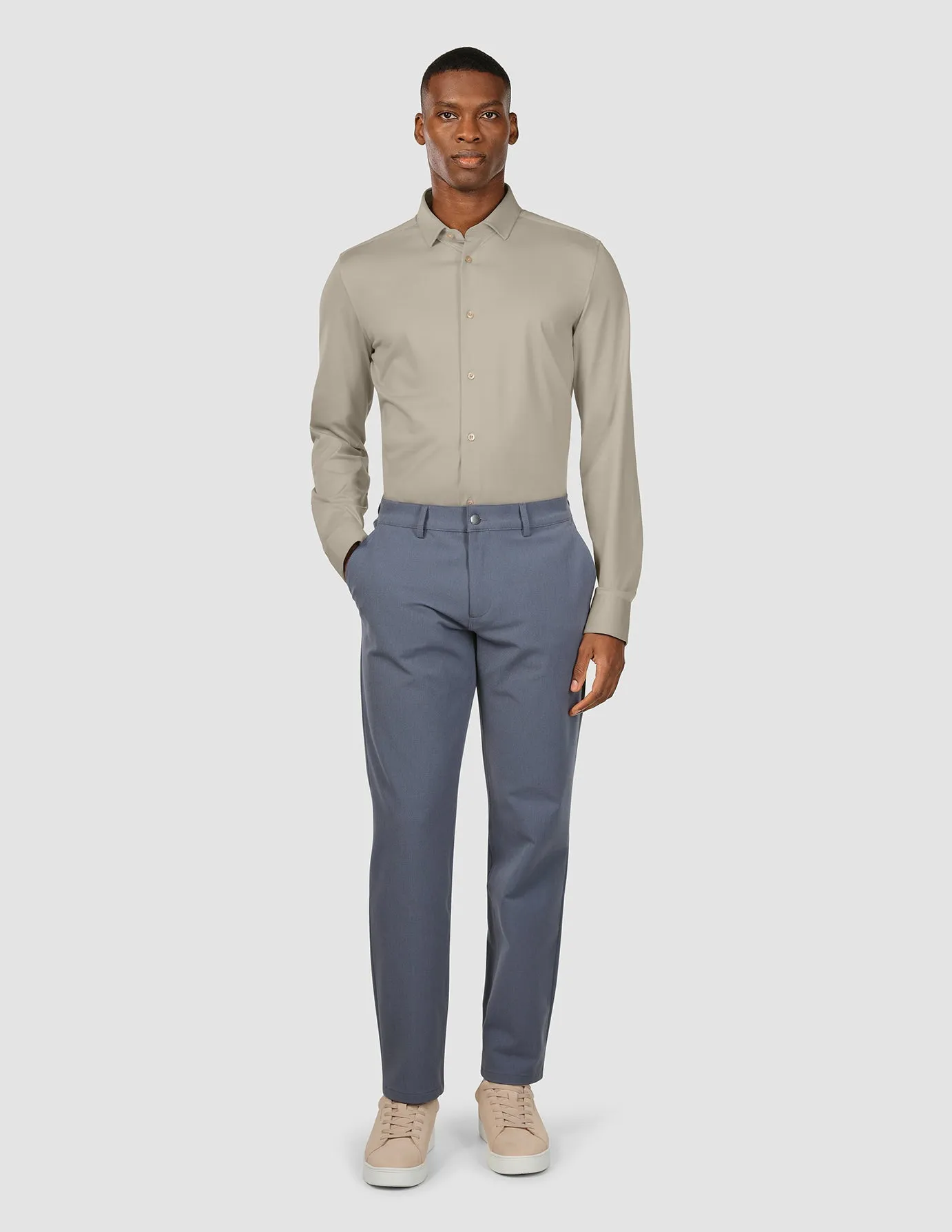 Classic Shirt Stone Beige Slim sold by Shaping New Tomorrow product image thumbnail 2