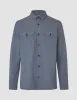 Essential Overshirt Storm Blue Melange sold by Shaping New Tomorrow