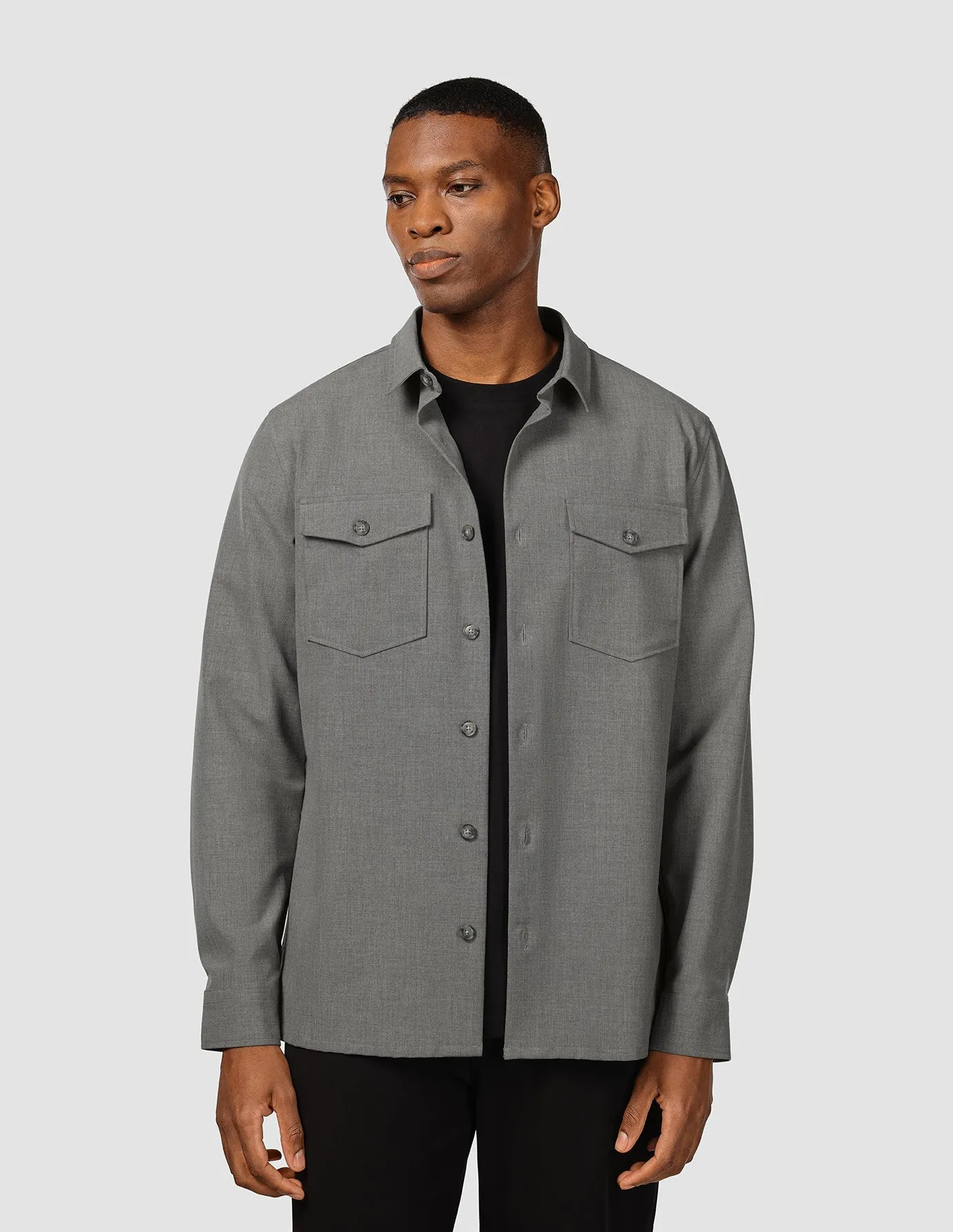 Essential Overshirt Cloud Grey sold by Shaping New Tomorrow