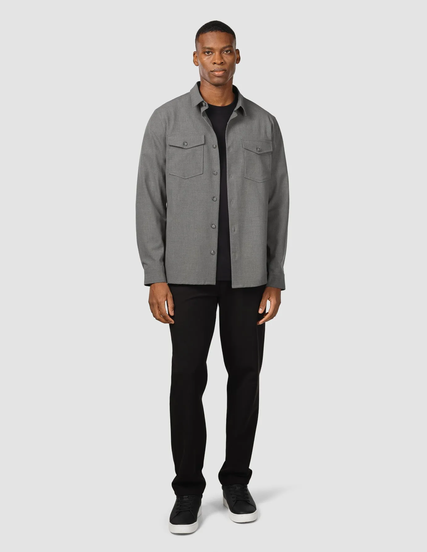 Essential Overshirt Cloud Grey sold by Shaping New Tomorrow product image thumbnail 2