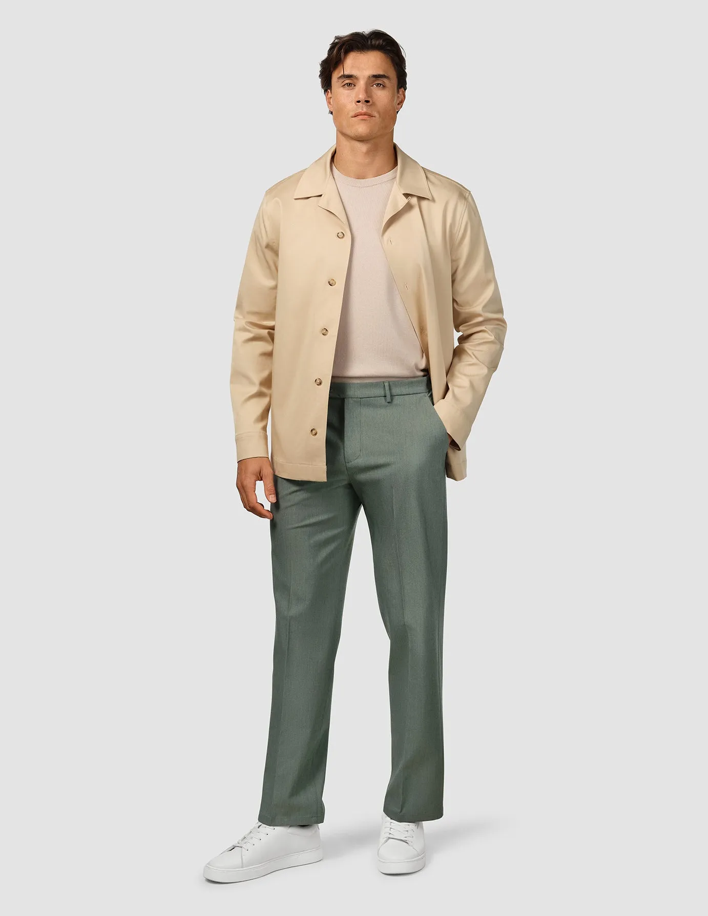 Essential Suit Pants Relaxed Fit Green Melange sold by Shaping New Tomorrow product image thumbnail 5