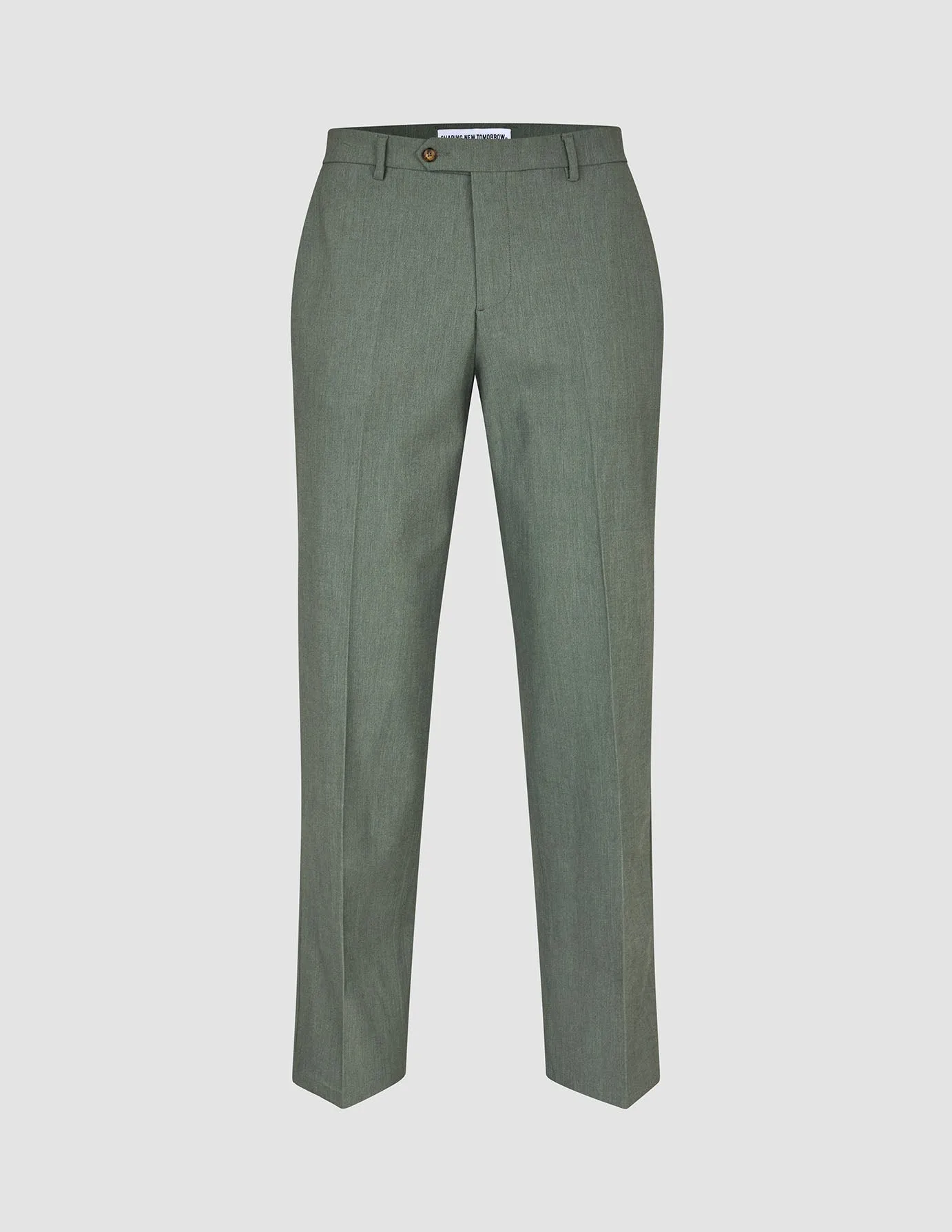 Essential Suit Pants Relaxed Fit Green Melange sold by Shaping New Tomorrow product image thumbnail 3
