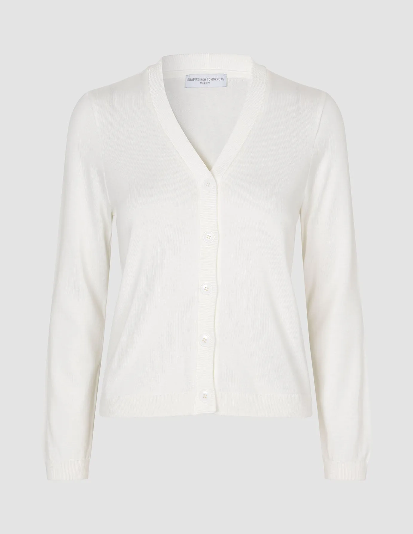 Fine Knit Cardigan Off White sold by Shaping New Tomorrow product image thumbnail 3